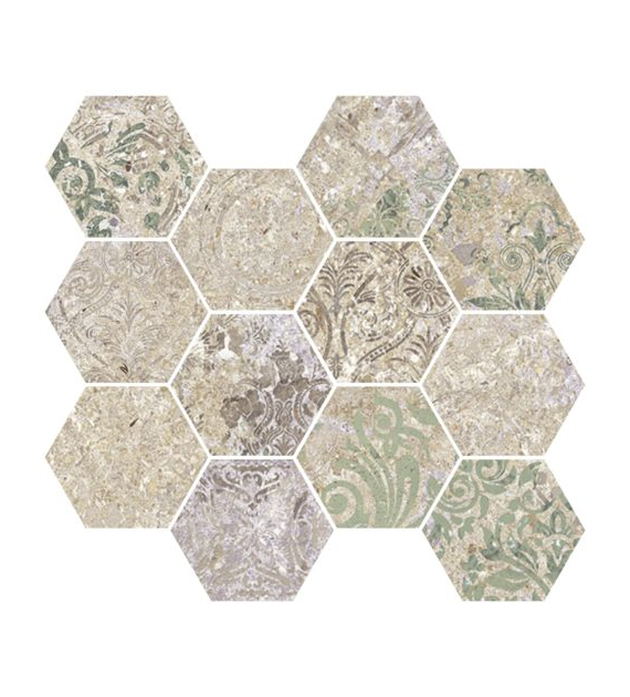 Aparici Bohemian Blend Mosaico Hexagonal 28x30
