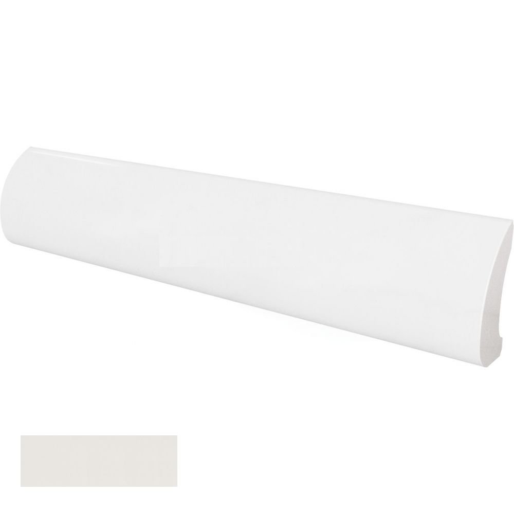 Equipe Pencil Bullnose White/Blanco 3x15 Mat