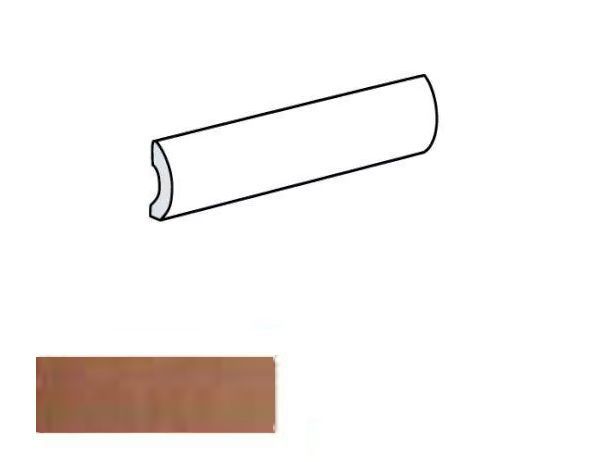 Equipe Argile Pencil Bullnose Cotto 3x20