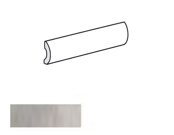 Equipe Argile Pencil Bullnose Concrete 3x20