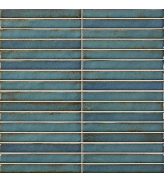 5*Carrea Pencil Raku Turquoise 35x35