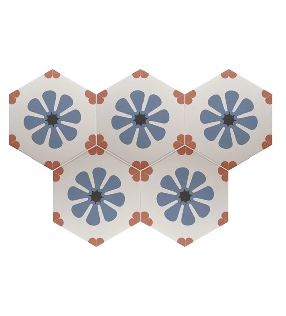 Equipe Coimbra Bella Blue 17,5x20 Mat dekor