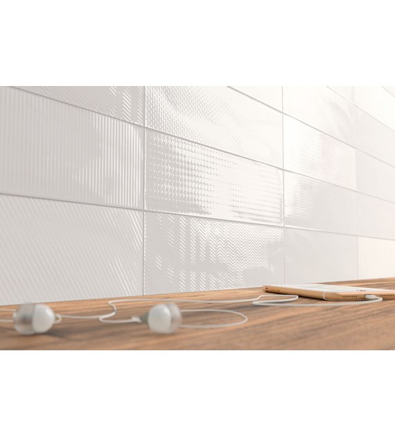 WoW Gradient White 7,5x30 Decor Mat