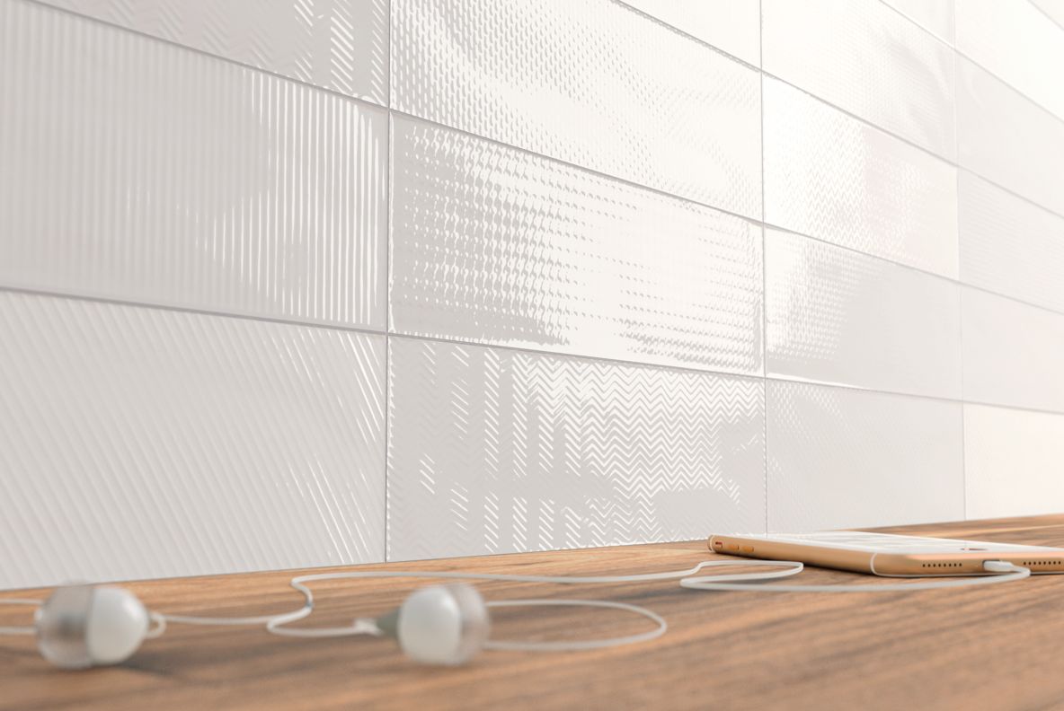 WoW Gradient White 7,5x30 Decor Mat