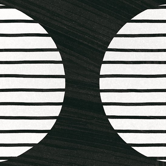 Equipe Caprice Deco Moonline B&W 20x20