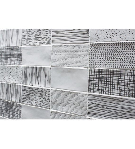 WoW Handmade B&W 7,5x15 Decor Gloss