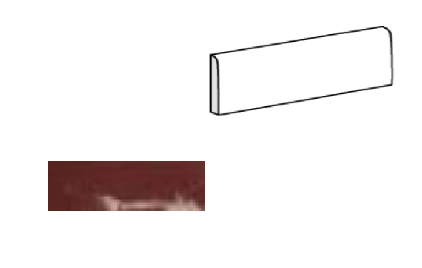 Equipe Village Bullnose Aubergine 6,5x20