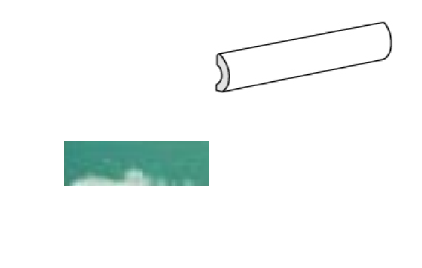 Equipe Village Pencil Bullnose Teal 3x20
