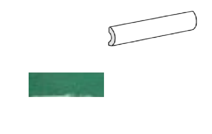 Equipe Village Pencil Bullnose Esmerald Green 3x20
