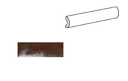 Equipe Village Pencil Bullnose Walnut Brown 3x20