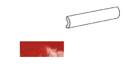 Equipe Village Pencil Bullnose Volcanic Red 3x20