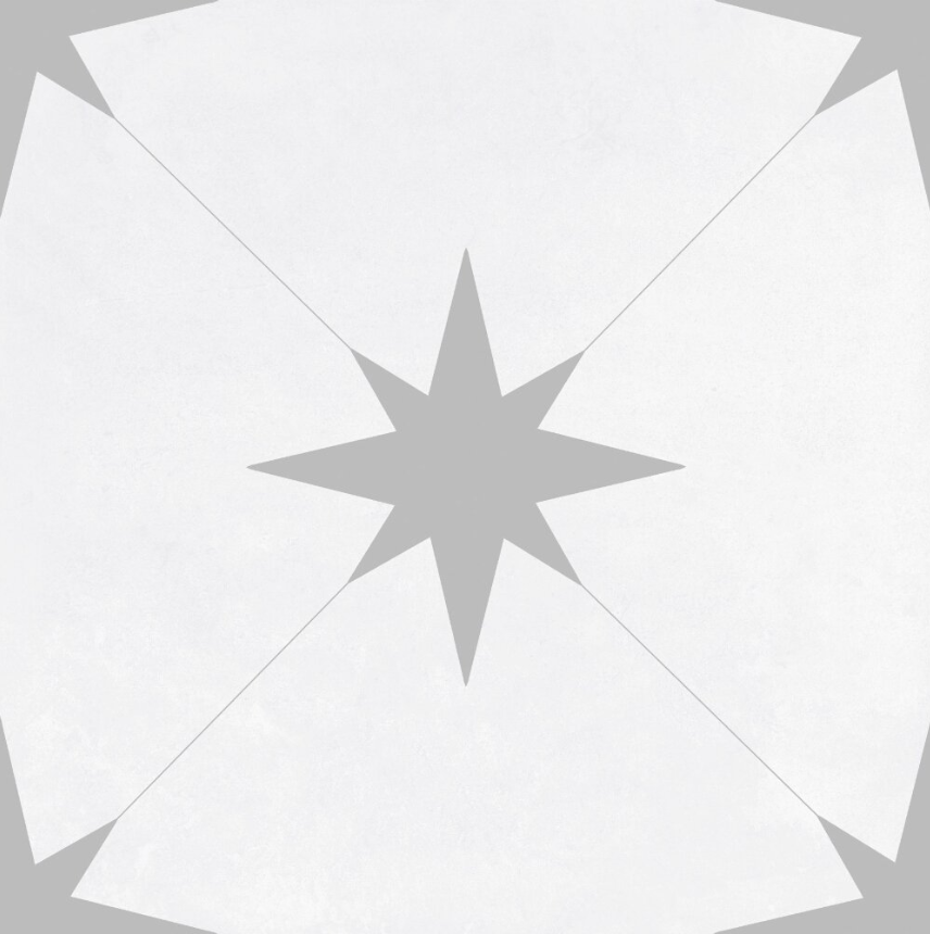 Geotiles Llevant Grey 22,3x22,3 patchwork