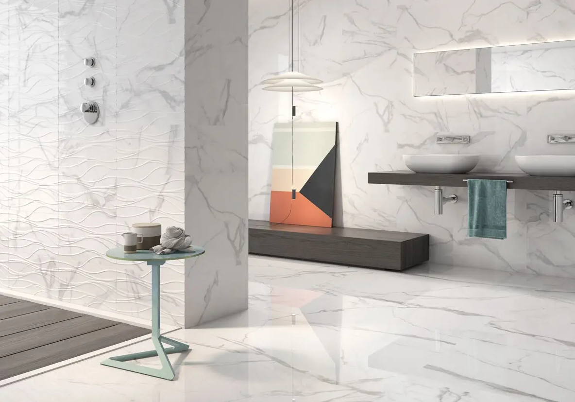 Geotiles Num Rlv. Blanco 25x50 marmur