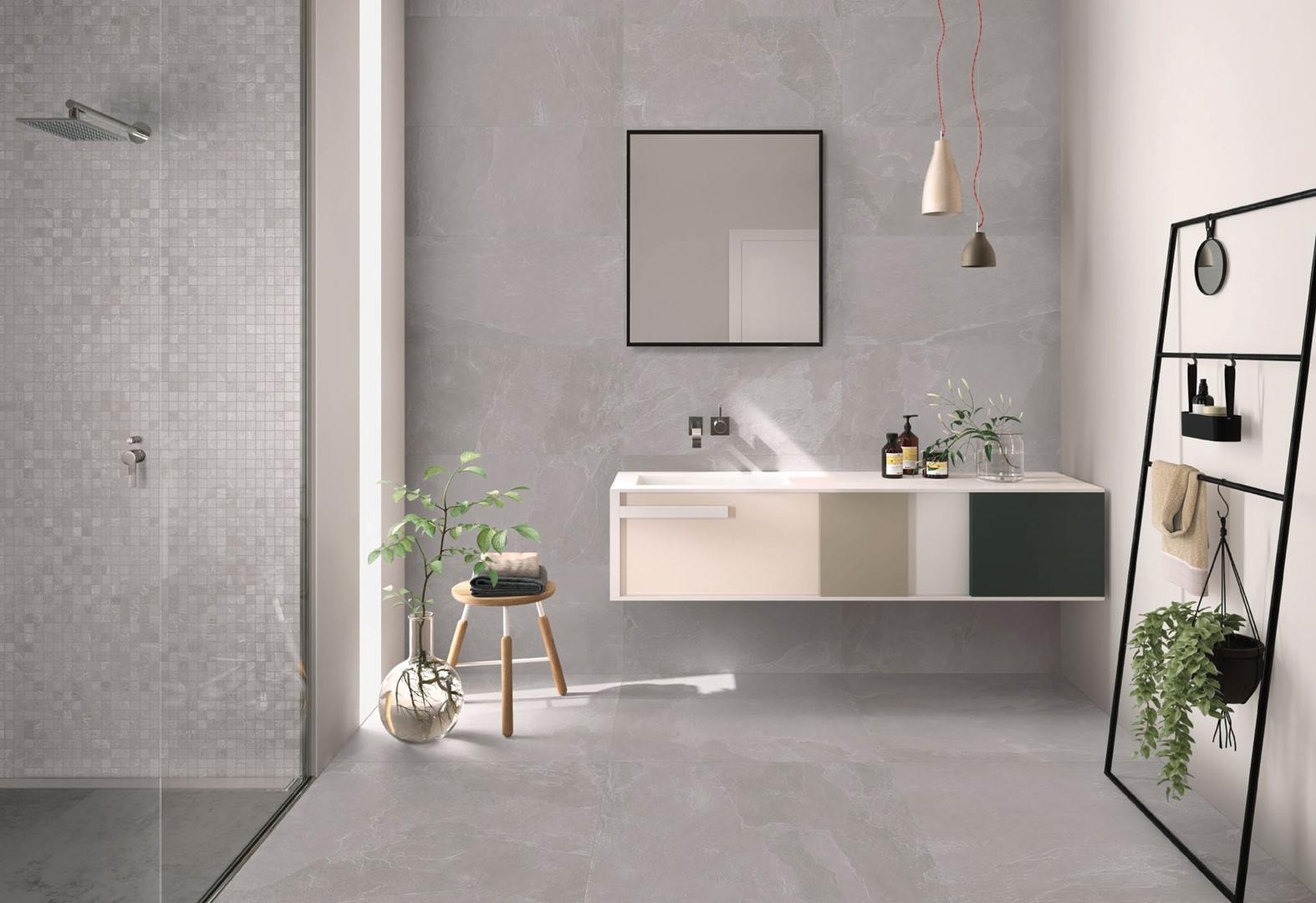 7Emil Nordika Grey 90x90 Nat kamień