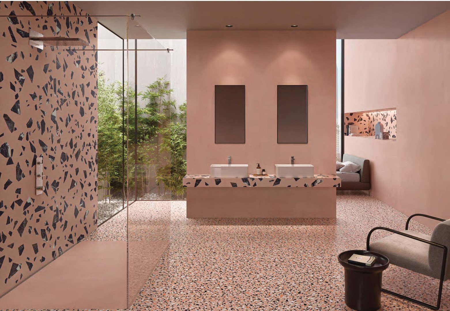 *Emil Medley Pink Minimal 60x120** Mat lastryko