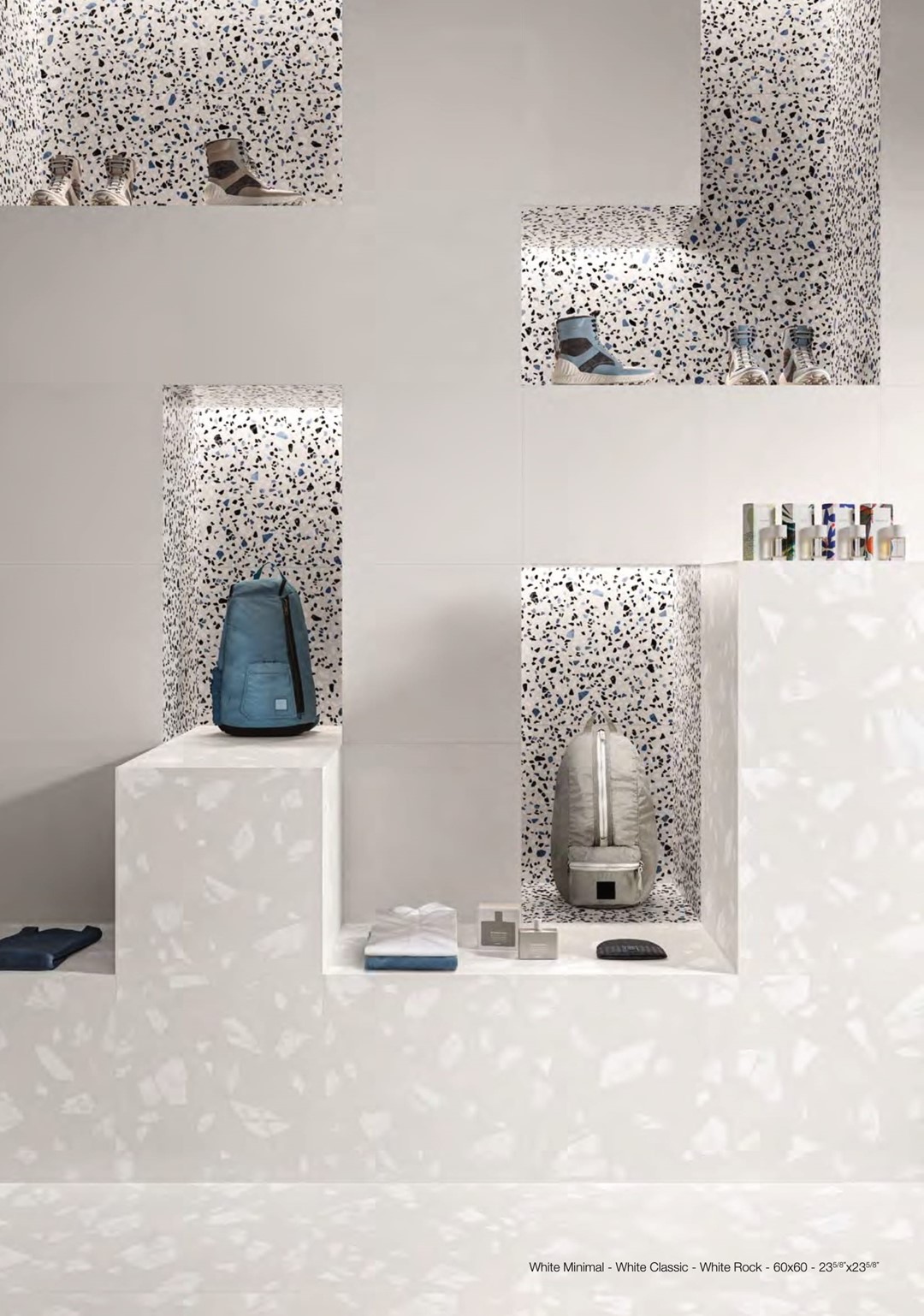 *Emil Medley White Minimal 60x60** Mat lastryko
