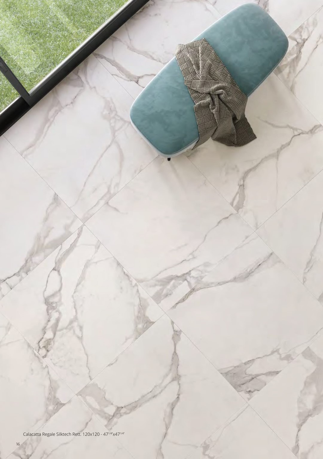 Emil Unique Marble Marmo Calacatta 120x120 Silk