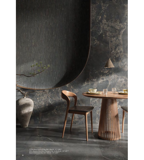 Emil Unique Infinity Cobblestone Black Nat 120x278