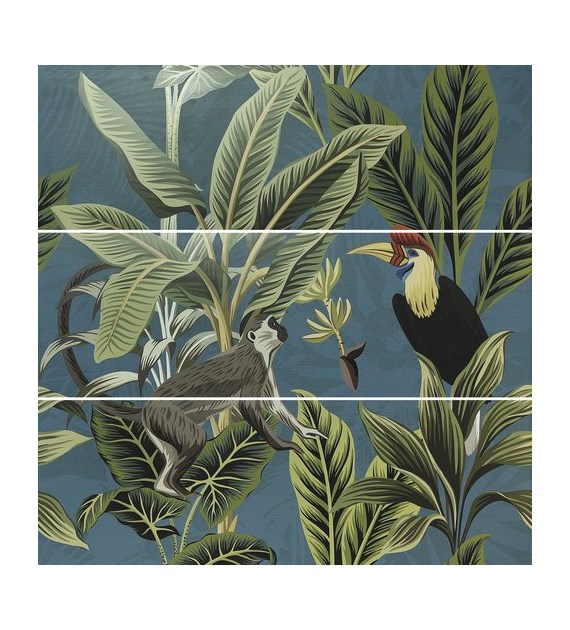Ape Decor Set(3) ABC Toucan Blue 40x120 Mat