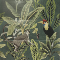 Ape Decor Set(3) ABC Toucan Green 40x120 Mat