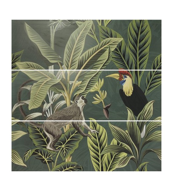 Ape Decor Set(3) ABC Toucan Green 40x120 Mat