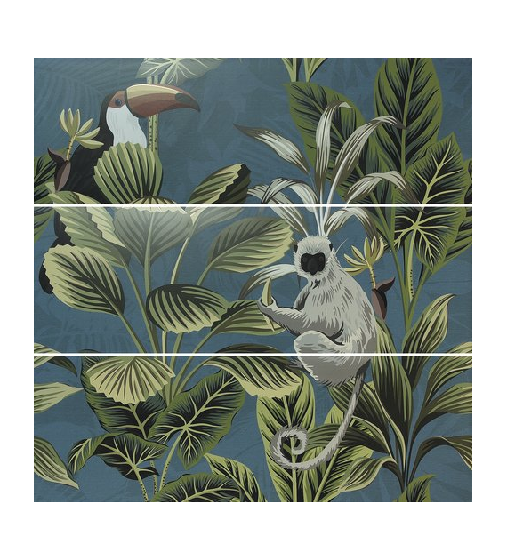 Ape Decor Set(3) DEF Toucan Blue 40x120 Mat