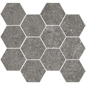 Aparici Lithops Grey Mosaico Hexagonal 28x30 Natur