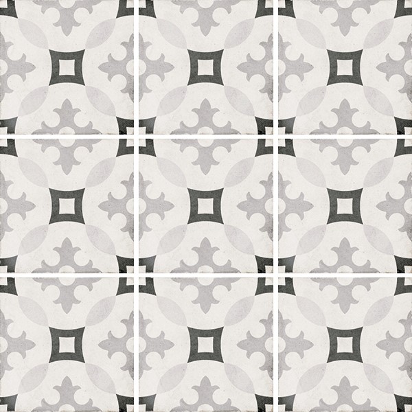 *Equipe Art Nouveau Karlsplatz Grey 20x20 Mat