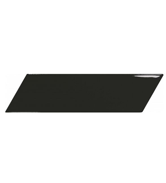 7Equipe Chevron Wall Black 18,6x5,2 Brillo Left