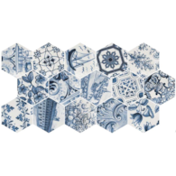 Equipe Hexatile Patchwork Lisboa Brillo 17,5x20