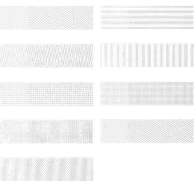 WoW Gradient White 7,5x30 Decor Gloss