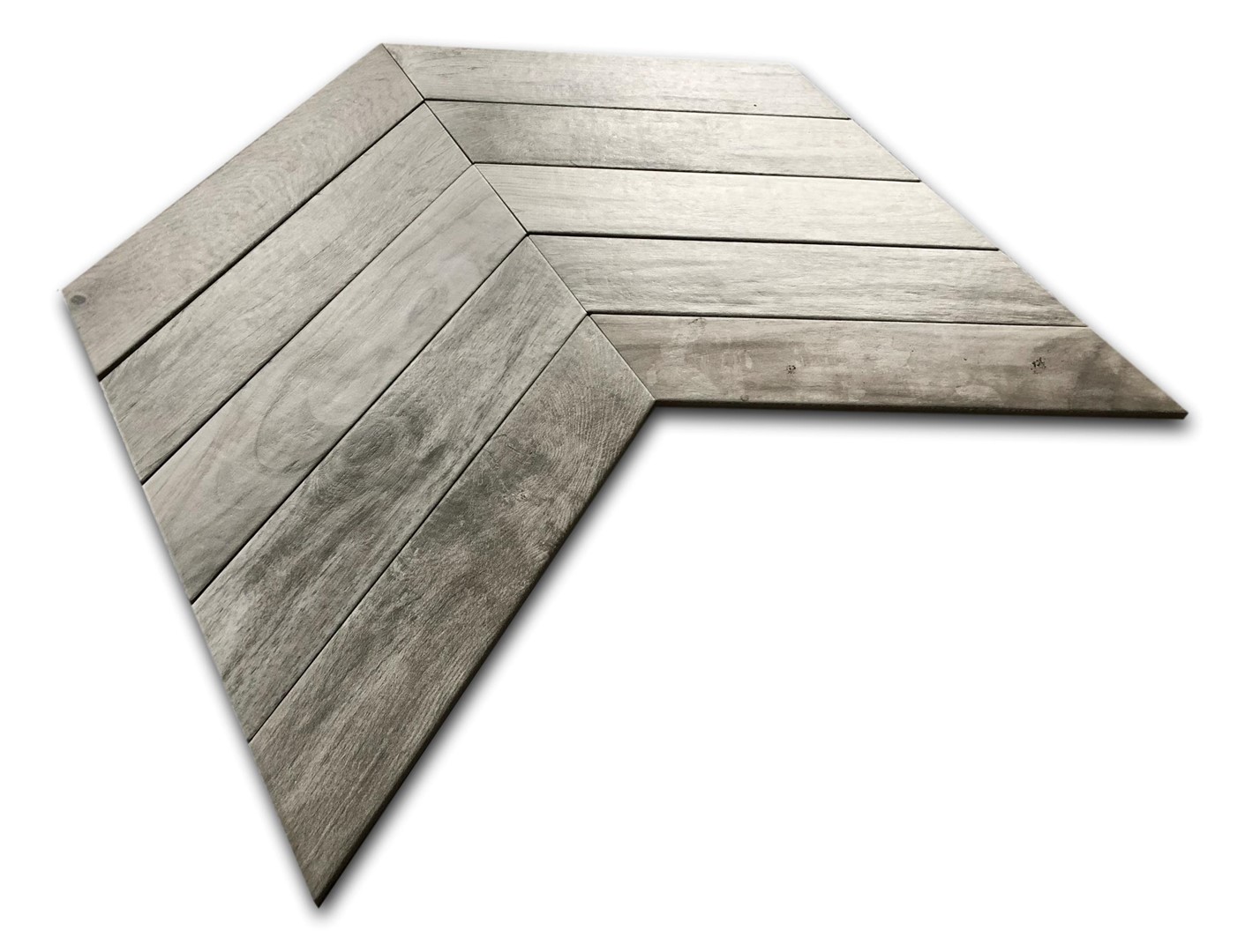 Roca Chevron Borneo Gris 8,5X44 drewno.