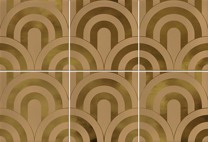 7Vives Takada Caramelo Oro 23x33,5