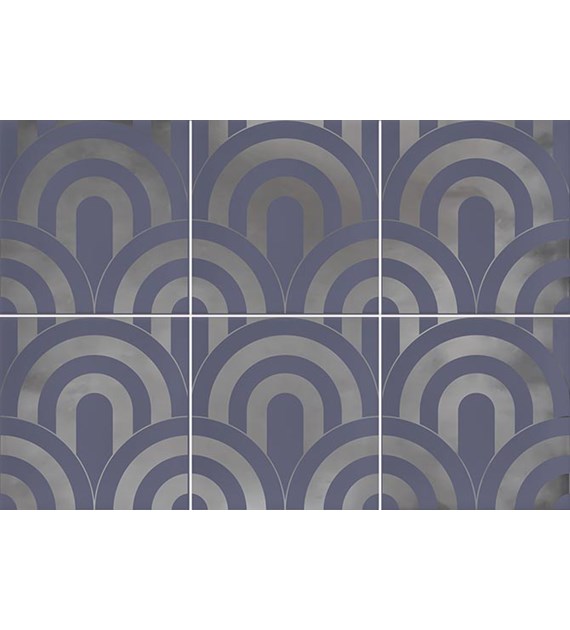 Vives Takada Indigo Plata 23x33,5