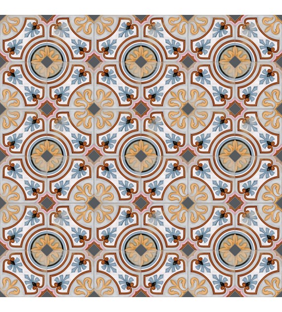 Vives Octogono Diglas Multicolor 20x20