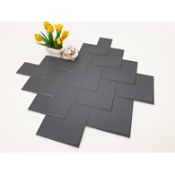 7WoW Boho Elle Black 20x20 Mat