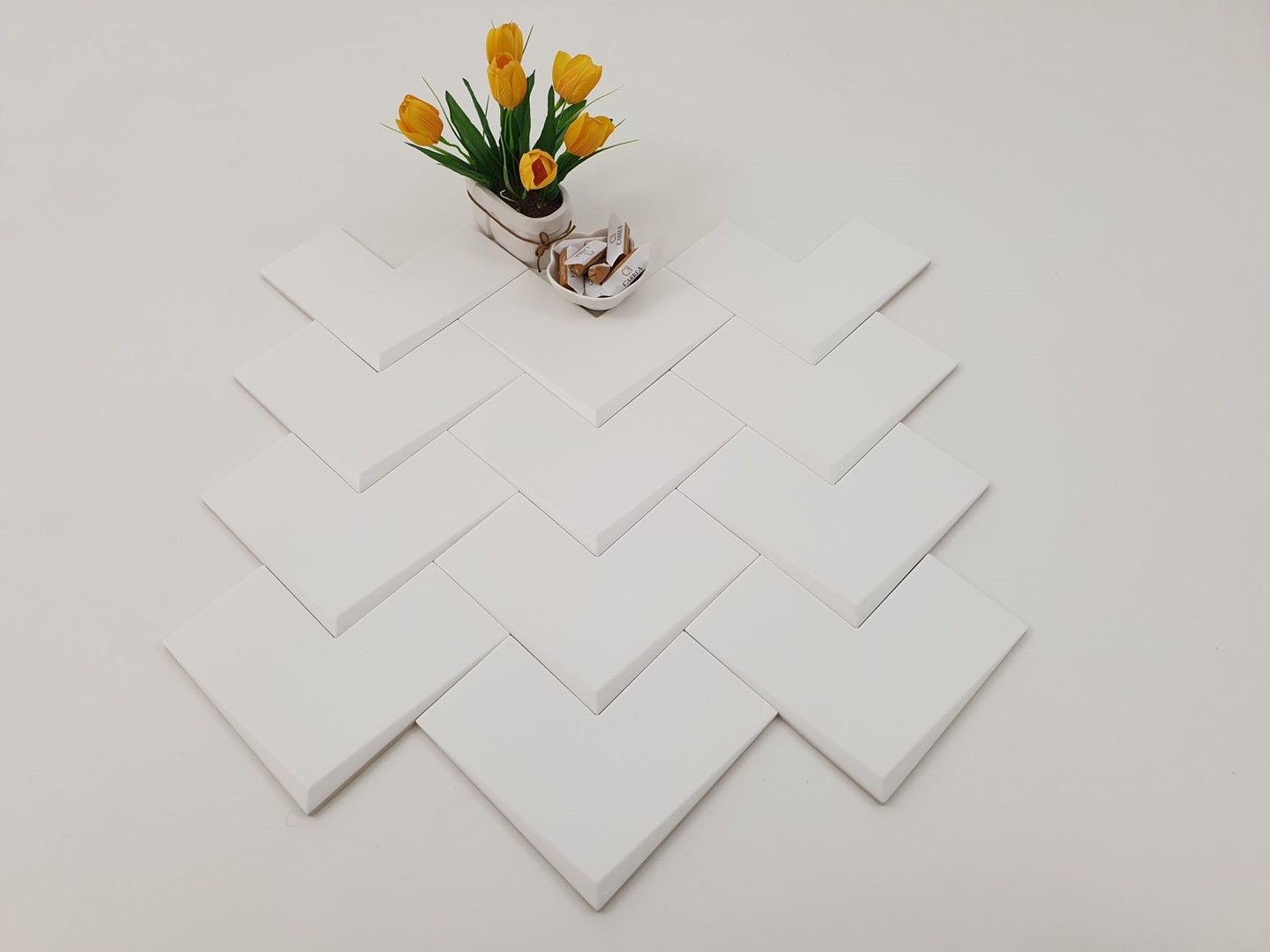 WoW Boho Elle White 20x20 Mat