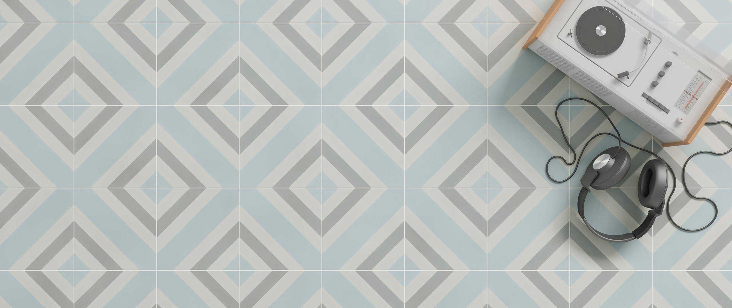 7WoW Cement Pattern Decor Warm 18,5x18,5 Mat